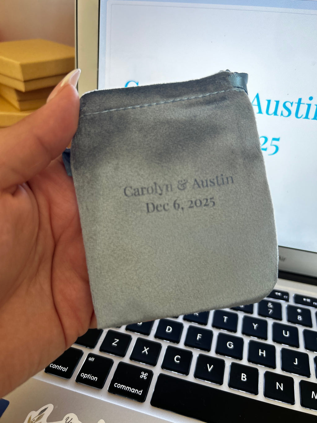 Personalized Jewelry Pouch